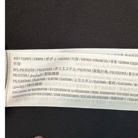 Abercrombie & Fitch Black Long-Sleeve Sweetheart Corset Top, Size S, Like New - Picture 4 of 5